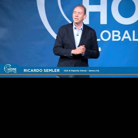 Conférence de Ricardo Semler à HOPE 2015