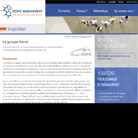 La démocratisation du management par le groupe Hervé